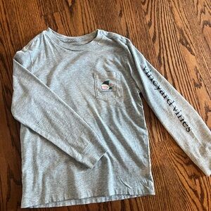 Vineyard Vines Christmas Elf Whale Long Sleeve T Shirt Boys Size 6